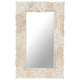 Vidaxl Mirror 80x50 cm Festes Mangoholz weiß