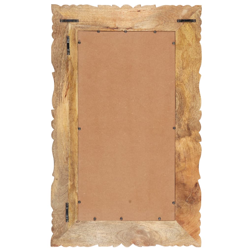 Vidaxl Mirror 80x50 cm Festes Mangoholz