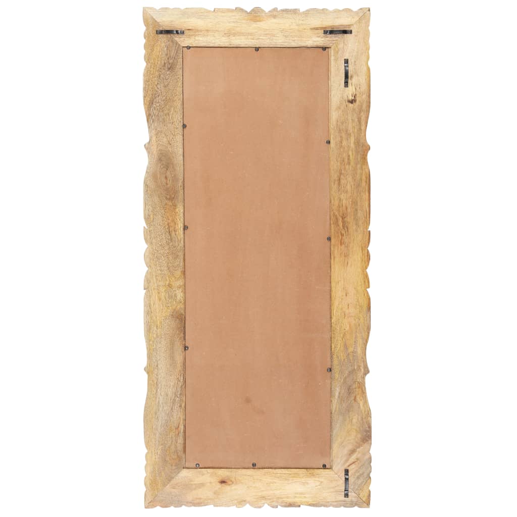 Vidaxl Mirror 110x50 cm Festes Mangoholz