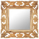 Vidaxl Mirror Hand -Schnitt 50x50 cm Festes Mangoholz braun