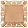 Vidaxl Mirror Hand -Schnitt 50x50 cm Festes Mangoholz braun