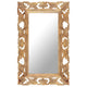 Vidaxl Mirror Hand -Schnitt 80x50 cm Festes Mangoholz braun