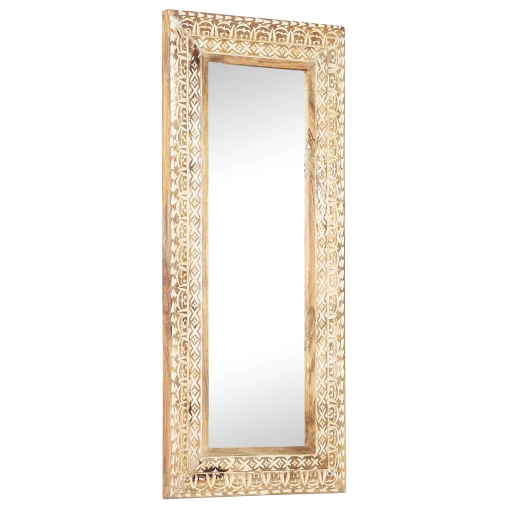 Vidaxl Spiegel Hand -Schnitt 110x50x2,6 cm Solid Mangowood