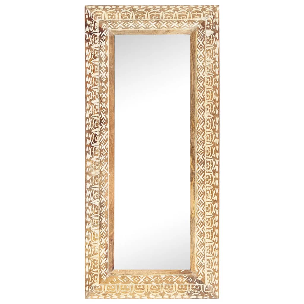 Vidaxl Spiegel Hand -Schnitt 110x50x2,6 cm Solid Mangowood