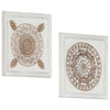 Vidaxl -Wandpaneele 2 ST Hand -Cut 40x40x1,5 cm MDF