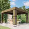 Vidaxx Pavillon mit Doppeldach 180 g m² 3x3x2,7 m Taupe