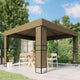 Vidaxx Pavillon mit Doppeldach 180 g m² 3x3x2,7 m Taupe