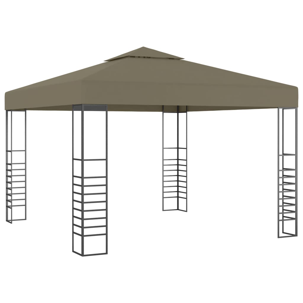 Vidaxxl Gartenpavillon 180 g m² 3x3 m Taupe