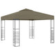 Vidaxxl Gartenpavillon 180 g m² 3x3 m Taupe