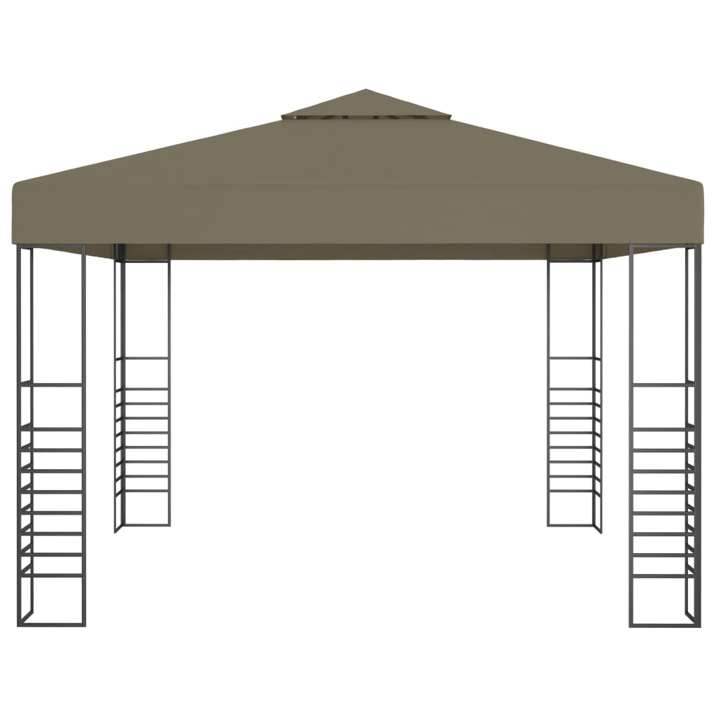 Vidaxxl Gartenpavillon 180 g m² 3x3 m Taupe