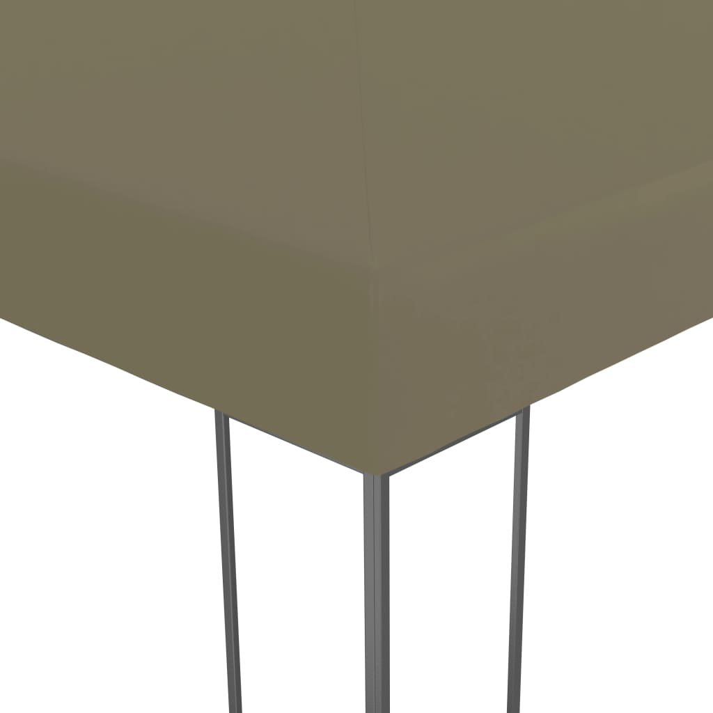 Vidaxxl Gartenpavillon 180 g m² 3x3 m Taupe