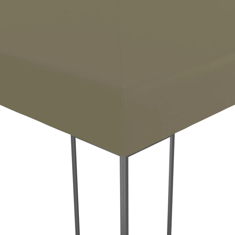 Vidaxxl Gartenpavillon 180 g m² 3x3 m Taupe