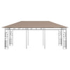 Vidaxl -Laube mit Mückennetz 180 g m² 6x3x2,73 m Taupe