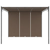Vidaxl Garden Practor mit Seitenvorhang 3x3x2,25 m Taupe