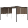 Vidaxl Garden Practor mit Seitenvorhang 4x3x2,25 m Taupe
