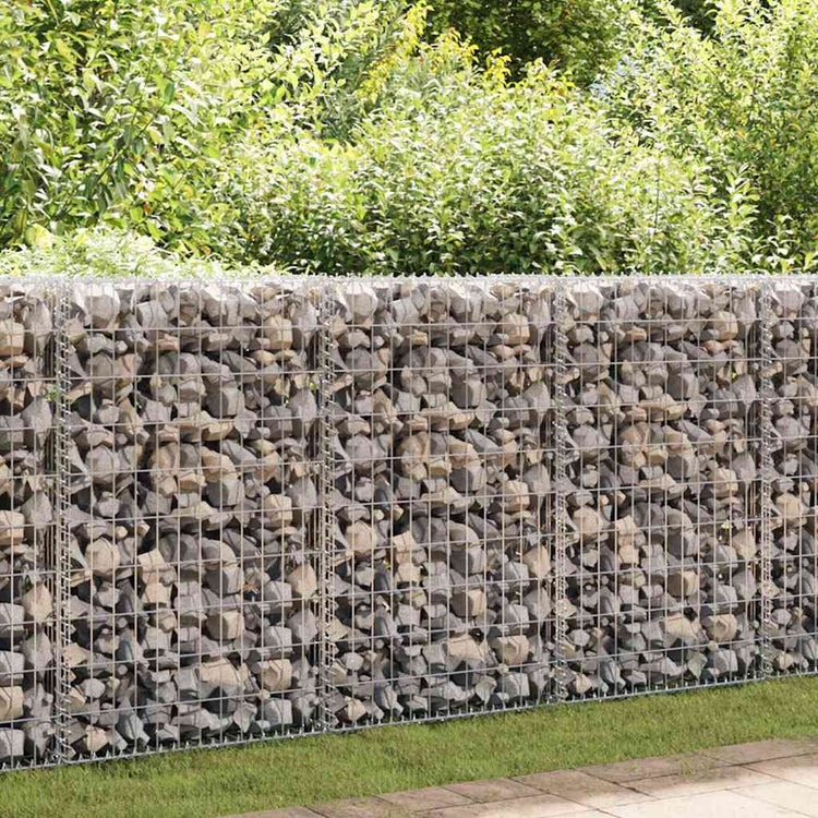 Vidaxl Schanskorf Wand mit Deckel 60x30x100 cm verzinkter Stahl