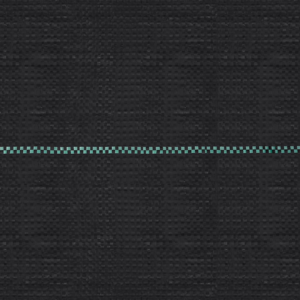 Vidaxl -Karotten -Stoff 1x25 m pp schwarz