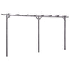 Vidaxl Pergola 400x40x205 cm imprägniertes Kiefernholz grau