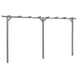 Vidaxl Pergola 400x40x205 cm imprägniertes Kiefernholz grau - afbeelding 1