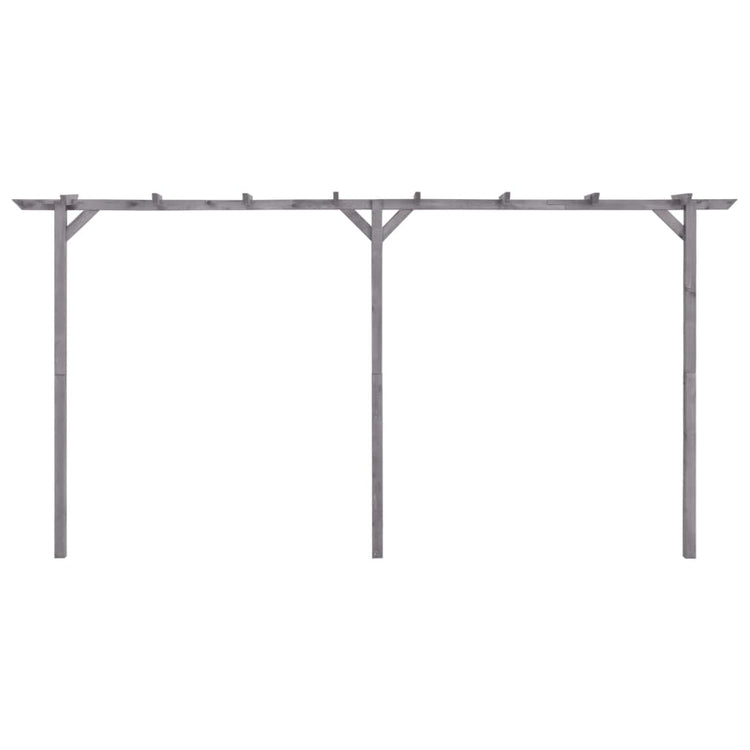 Vidaxl Pergola 400x40x205 cm imprägniertes Kiefernholz grau
