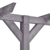 Vidaxl Pergola 400x40x205 cm imprägniertes Kiefernholz grau