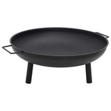 VIDAXL -Kamin 67,5x58x22,5 cm Stahl - afbeelding 2