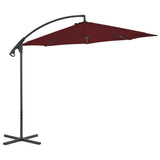 Vidaxl schwimmend Parasol mit Stahlpol 300 cm Bordeaux Rot - afbeelding 2