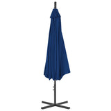 Vidaxl -schwimmender Parasol mit Stahlpol 300 cm Azurblau - afbeelding 3