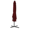 VIDAXL -Parasol mit Stahlpol 250x250x230 cm Bordeaux rot