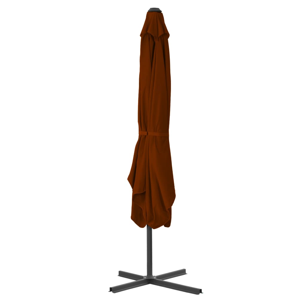 VIDAXL -Parasol mit Stahlpol 250x250x230 cm Terracotta -ausgelöst