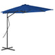 VIDAXL -Parasol mit Stahlpol 300x230 cm blau