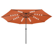 Vidaxl Parasol mit LED -Beleuchtung Metallpol 400 cm Terrakotta Farbe - afbeelding 2