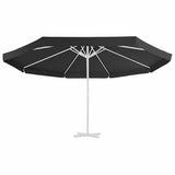 Vidaxl Ersatztuch für Parasol 500 cm schwarz - afbeelding 3