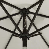 Vidaxl-Parasol mit LED-Beleuchtung 200x211 cm Aluminium sandfarben - afbeelding 2
