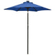 Vidaxl Parasol mit LED -Beleuchtung 200x211 cm Aluminium Azure Blau