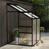 Vidaxl Greenhouse 2,59 m³ Aluminium Anthrazit -gelenkt