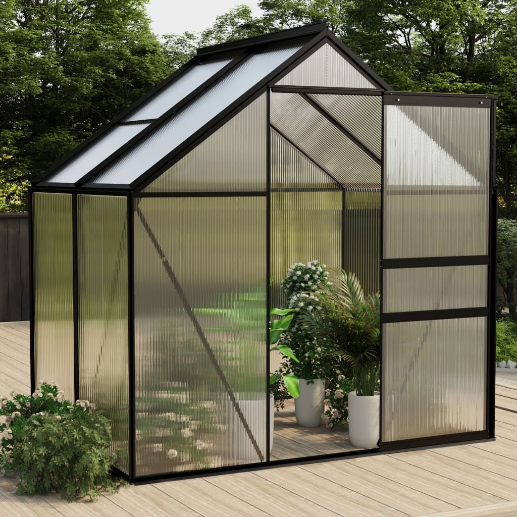 Vidaxl Tuinkas 2,47 M³ Aluminium Anthrazit -gelöscht