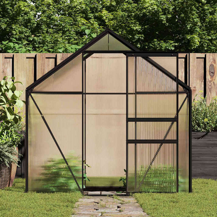 Vidaxl Tuinkas 2,47 M³ Aluminium Anthrazit -gelöscht