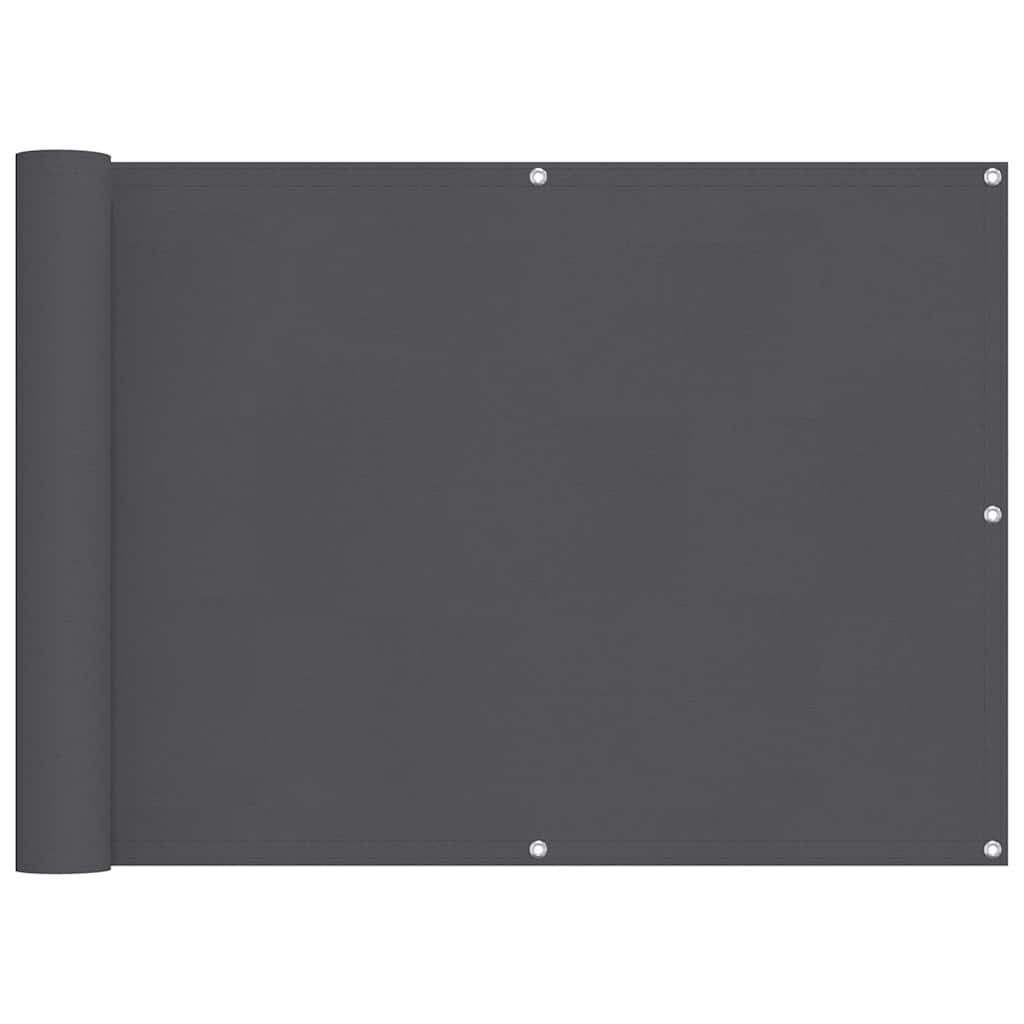VIDAXL -Balkon -Bildschirm 75 x 500 cm Oxford Stoffanthrazit