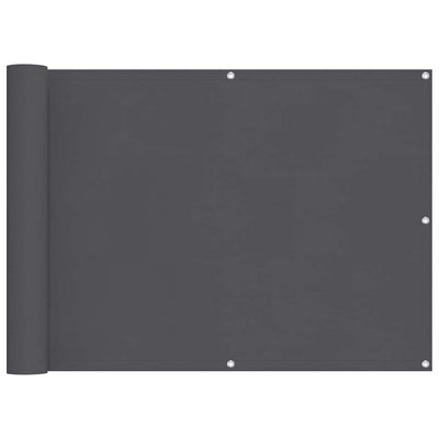 VIDAXL -Balkon -Bildschirm 75 x 500 cm Oxford Stoffanthrazit