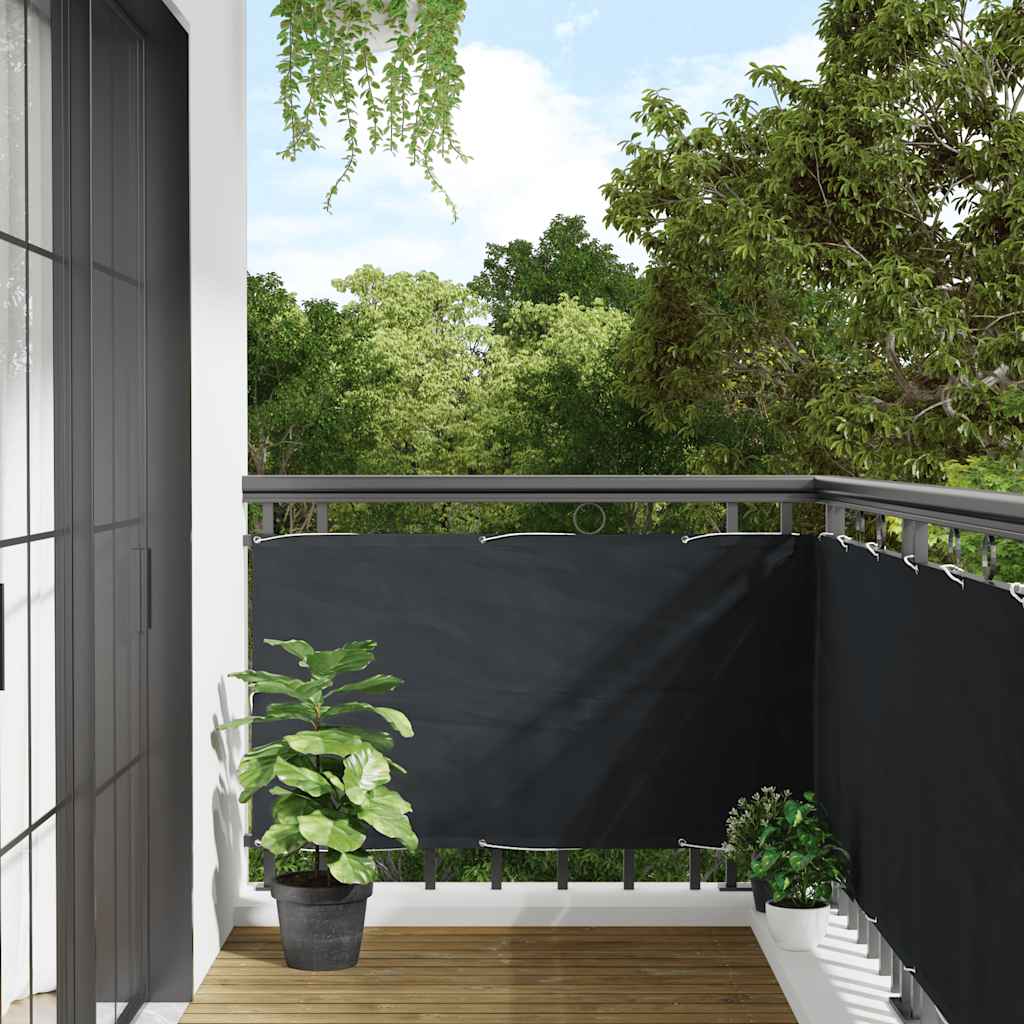 VIDAXL -Balkon -Bildschirm 75 x 500 cm Oxford Stoffanthrazit