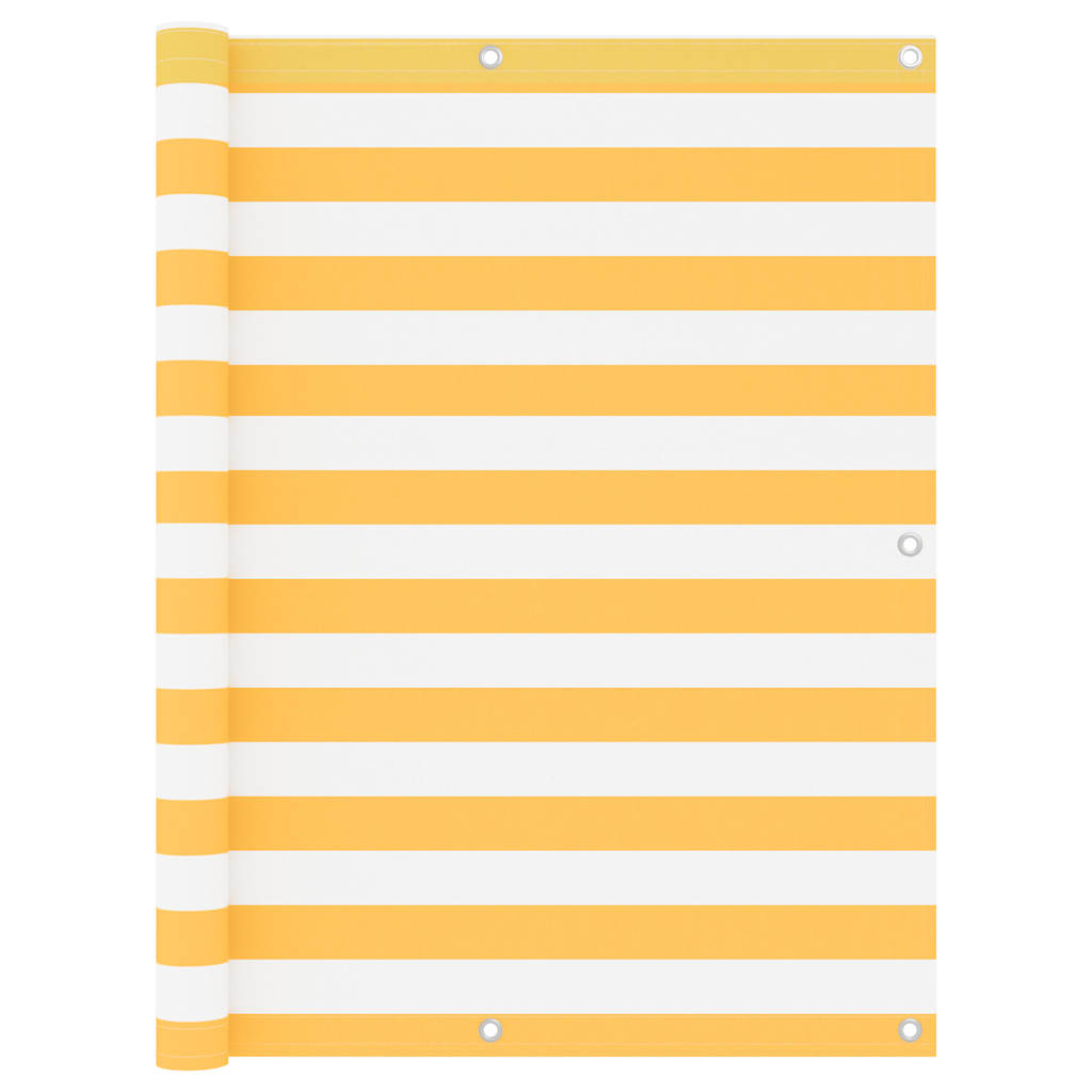Vidaxx Balkonschirm 120x300 cm Oxford-Stoff weiß und gelb
