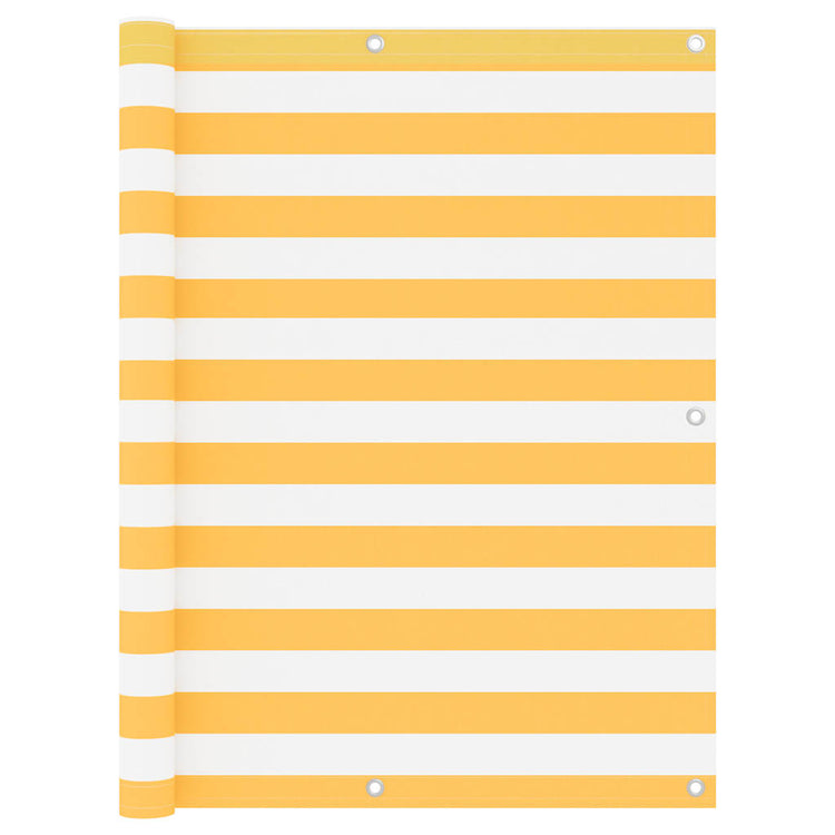 Vidaxx Balkonschirm 120x300 cm Oxford-Stoff weiß und gelb