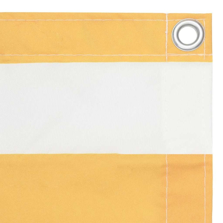 Vidaxx Balkonschirm 120x300 cm Oxford-Stoff weiß und gelb