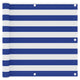 Vidaxl Balkon Bildschirm 90 x 500 cm Oxford Stoff weiß und blau
