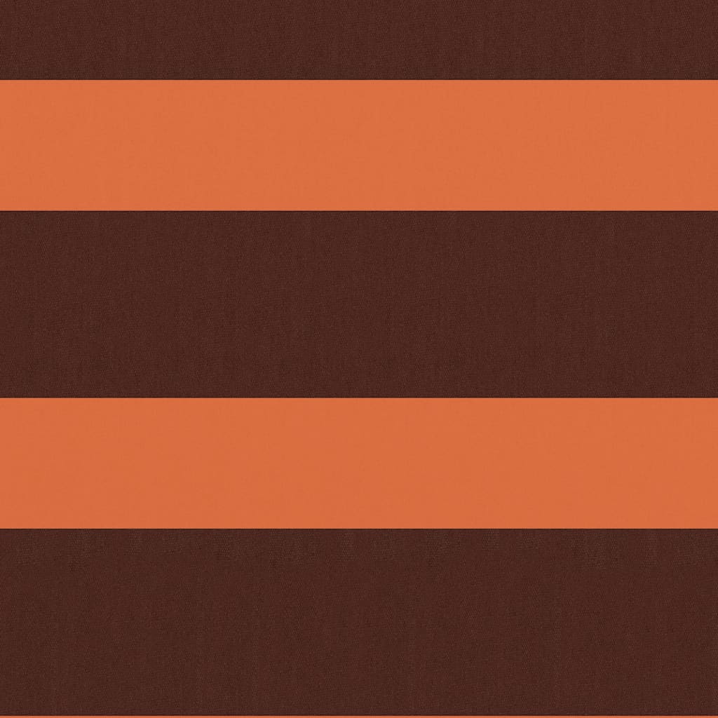 Vidaxl Balkon Bildschirm 75 x 500 cm Oxford Fabric Orange und Braun