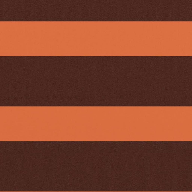 Vidaxl Balkon Bildschirm 75 x 500 cm Oxford Fabric Orange und Braun