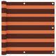 Vidaxl Balkon Bildschirm 90x300 cm Oxford Fabric Orange und Braun