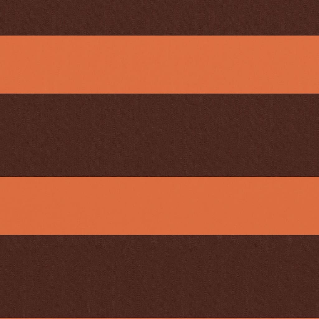 Vidaxl Balkon Bildschirm 120x600 cm Oxford Fabric Orange und Braun