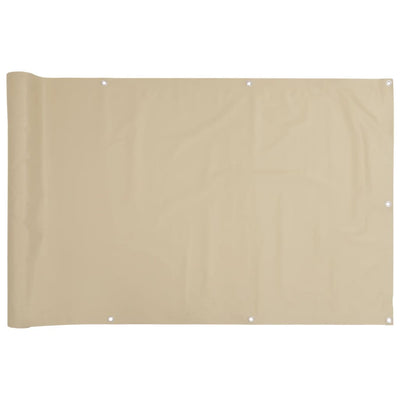 Vidaxl Balkon Bildschirm 90x300 cm Oxford Stoff Beige